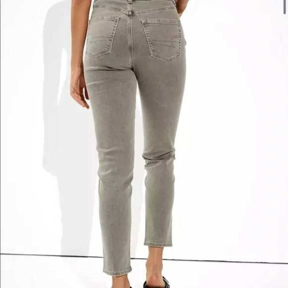 NWT American Eagle Next Level Premium High Waisted Olive Skinny Jeans‎ 20 Long